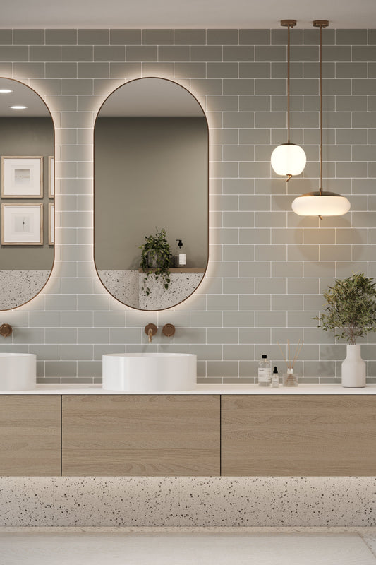 Small Flat Metro Dark Grey (150mm x 75mm)