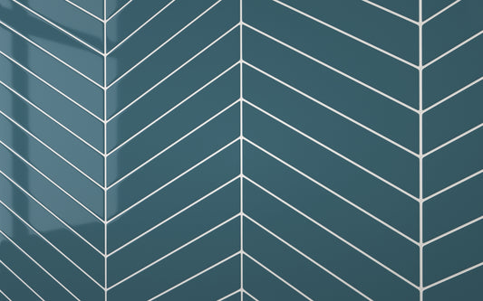 Chevron Teal Blue (345mm x 75mm)