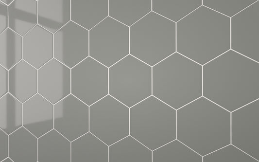 Hexagon Dark Grey (160mm x 185mm)