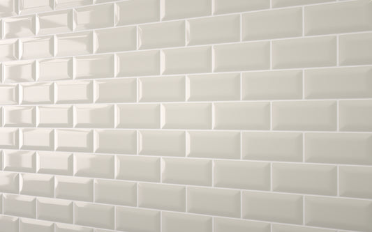 Bevel Metro Tile Light Grey (150mm x 75mm)