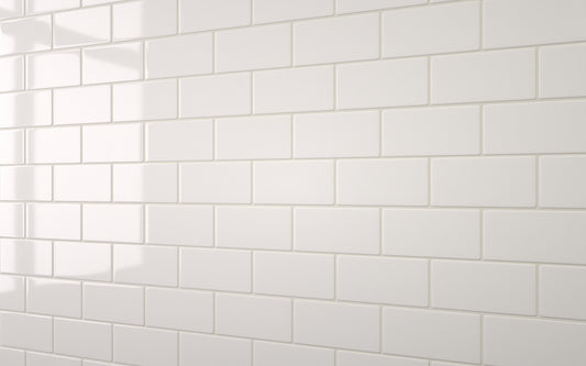 Small Flat Metro White (150mm x 75mm)