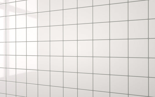 Sample: 100 Tile White With Dark Grey Grout