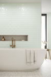 Bevel Metro Tile Glass Green (150mm x 75mm)