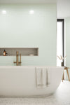 Small Flat Metro Glass Green (150mm x 75mm)