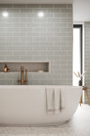 Flat Metro Large Brick Tile Dark Grey (300mm x 100mm)