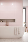 Metro Long Tile Pastel Pink (600mm x 200mm)