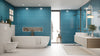 Small Flat Metro Teal Blue (150mm x 75mm)