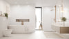 Flat Metro Large Brick Tile White (300mm x 100mm)