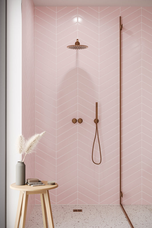 Chevron Pastel Pink (345mm x 75mm)