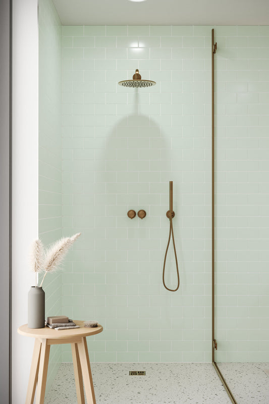 Small Flat Metro Glass Green (150mm x 75mm)