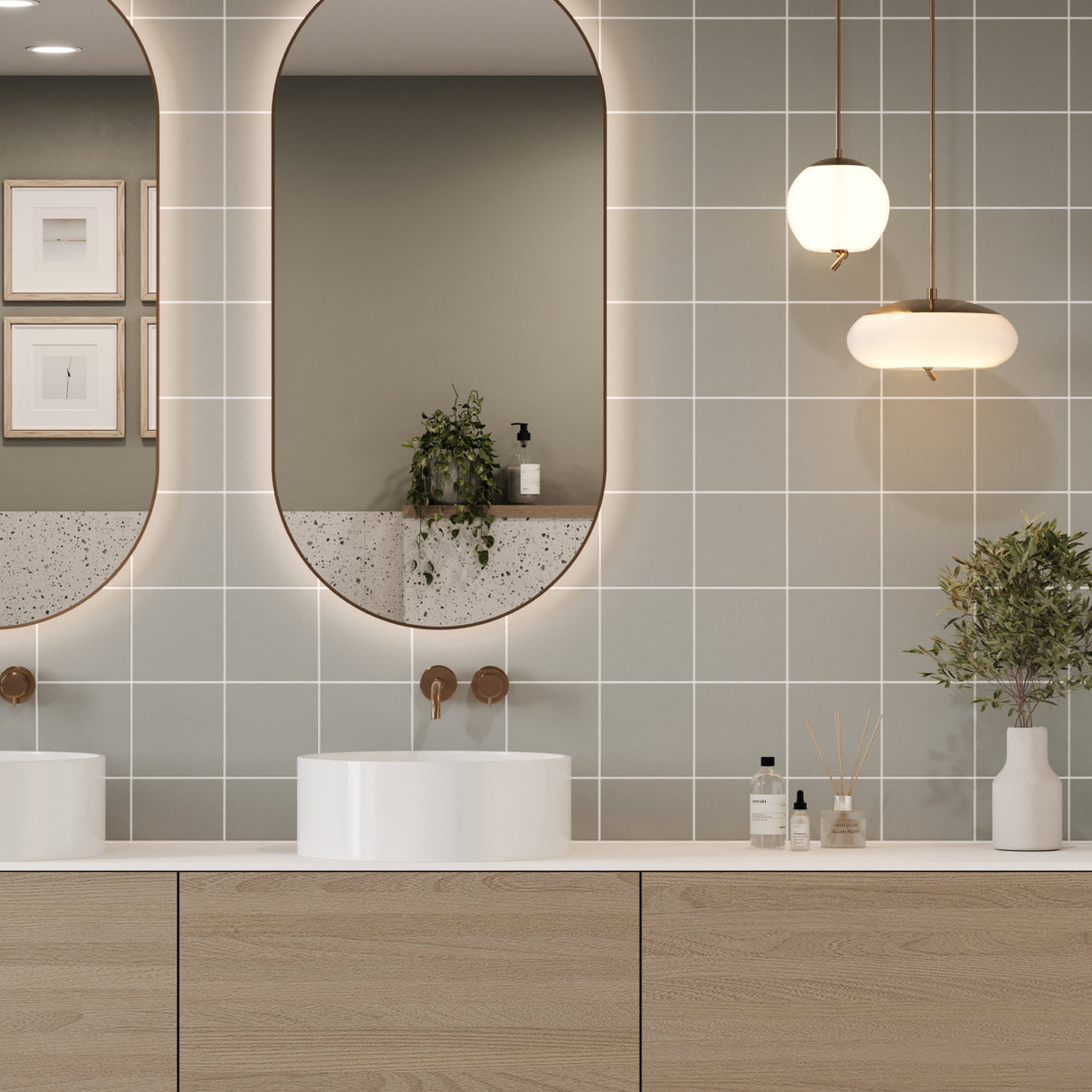 Standard Tile Dark Grey Wall Panel - Reco Surfaces