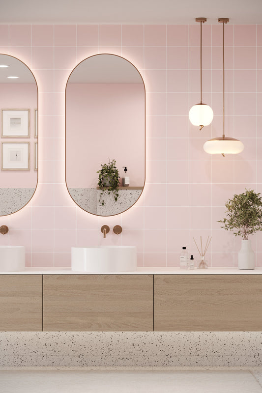 Standard Tile Pastel Pink (150mm x 150mm)