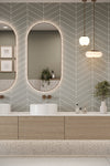 Chevron Dark Grey (345mm x 75mm)