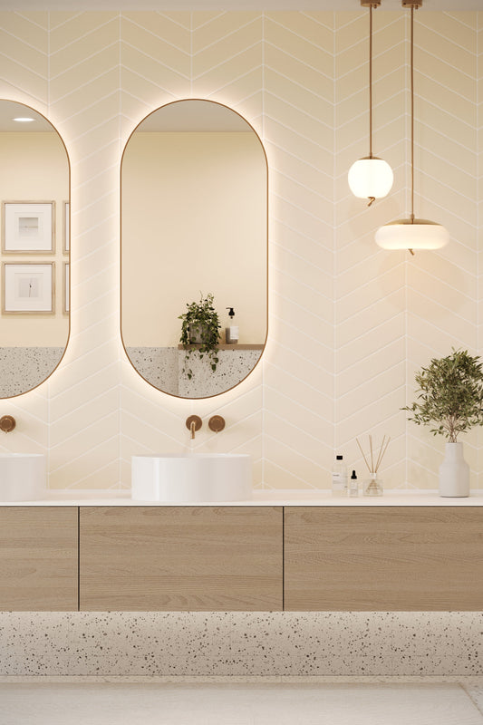 Chevron Sand (345mm x 75mm)