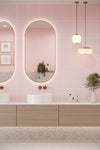 Large Tile Pastel Pink (300mm x 200mm)