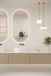 Bevel Metro Tile Light Grey (150mm x 75mm)