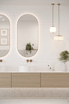 Bevel Metro Tile White (150mm x 75mm)