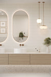Flat Metro Large Brick Tile Light Grey (300mm x 100mm)