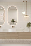 Flat Metro Large Linear Tile Light Grey (300mm x 100mm)