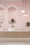 Metro Long Tile Pastel Pink (600mm x 200mm)