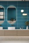 Metro Long Tile Teal Blue (600mm x 200mm)