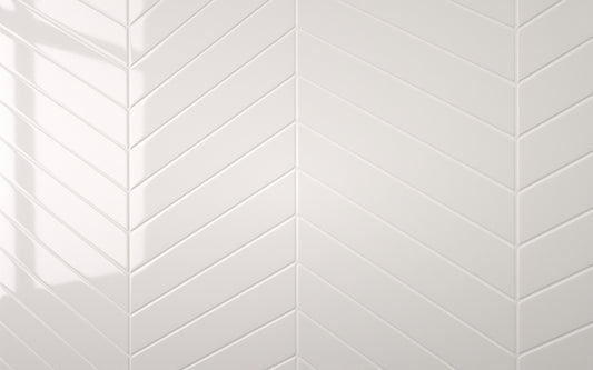 Sample: Chevron White With White Grout