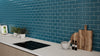 Bevel Metro Tile Teal Blue (150mm x 75mm)