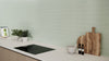 Small Flat Metro Glass Green (150mm x 75mm)