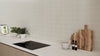 Flat Metro Large Linear Tile Light Grey (300mm x 100mm)