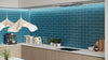 Flat Metro Large Brick Tile Teal Blue (300mm x 100mm)