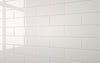 Flat Metro Large Brick Tile White (300mm x 100mm)
