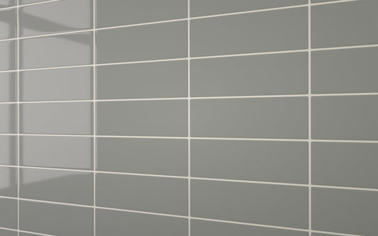 Flat Metro Large Linear Tile Dark Grey (300mm x 100mm)